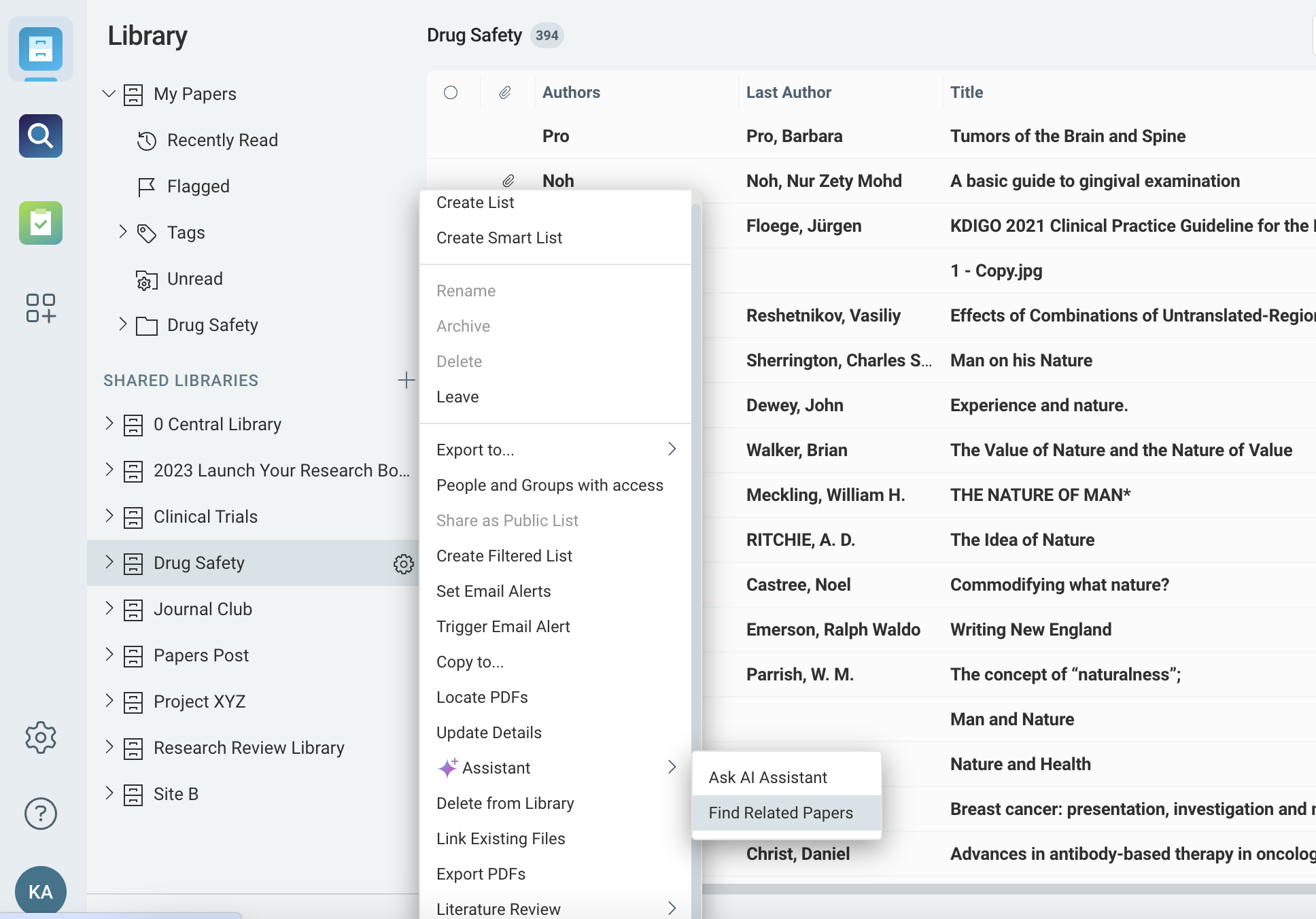 Recommended Papers based on library